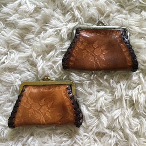 Vintage leather coin purses